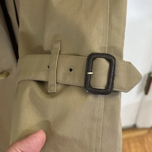 Vintage Burberry Trench Coat Size 4L Alex - Picture 4 of 7